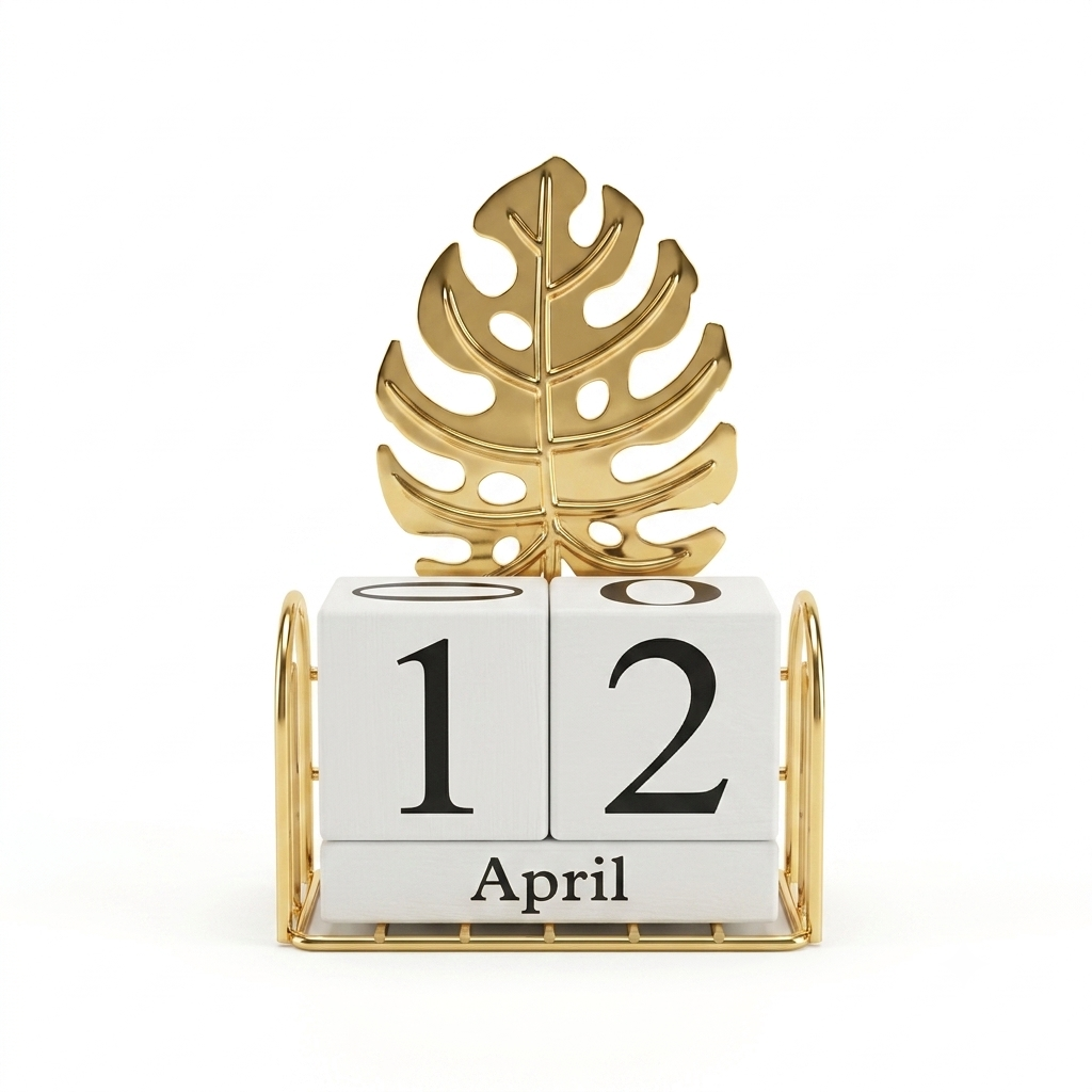 Flip Date Table Calendar Decor